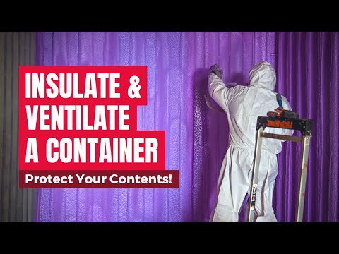 Insulating and ventilating shipping containers