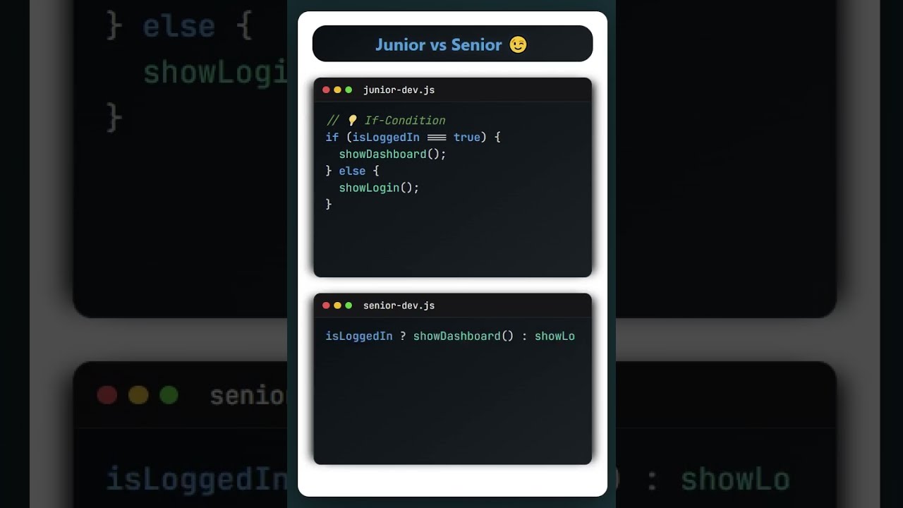 Junior Vs Senior Developer | viral short | coding papa tutorial