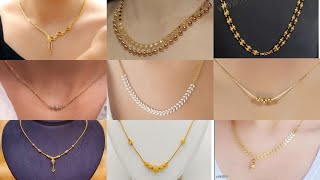 Beautiful Gold Necklace Design For Girls Light wei