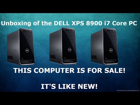 Dell xps 8900 intel i7 6700 core pc unboxing