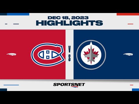 NHL Highlights | Canadiens vs. Jets - December 18, 2023
