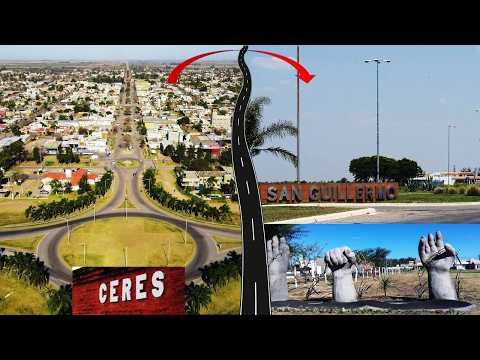 114 De Ceres a San Guillermo, Santa Fe, Argentina #viaje #virtual #drone #turismo #googlemaps