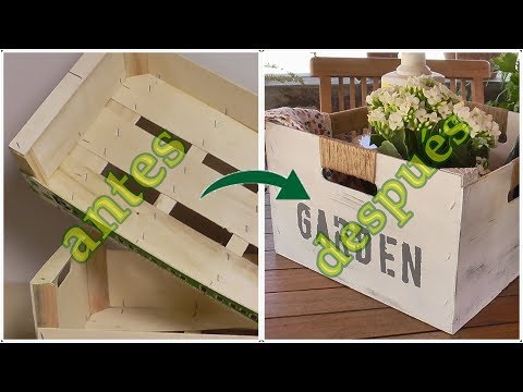 Cajón organizador reciclando cajas de frutas. Ideas con cajas de madera