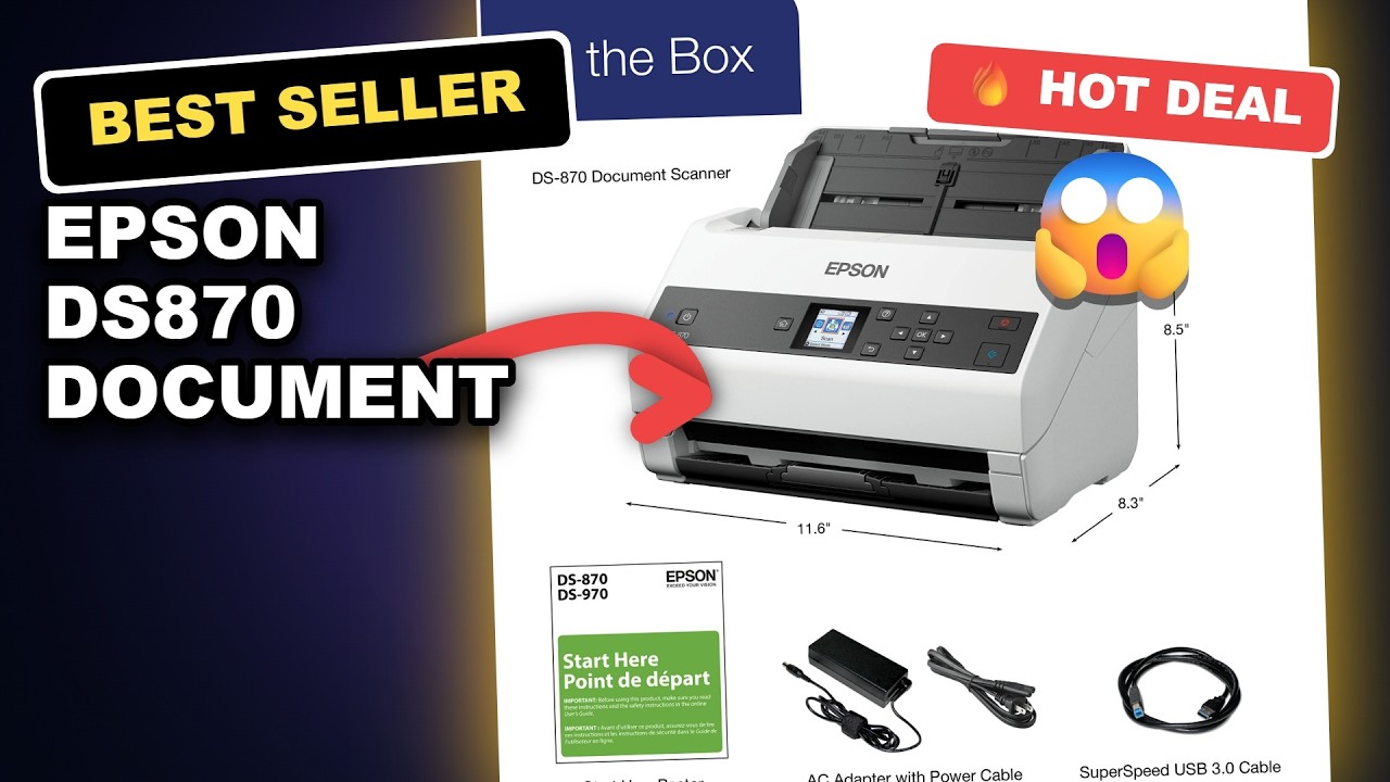 Epson DS870 Document Scanner Honest Review: Fast, High-Quality Scanning for Offices