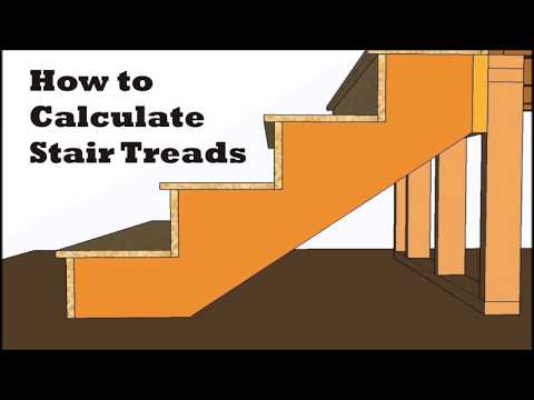 How to calculate stair treads (rise and run) stringer layout