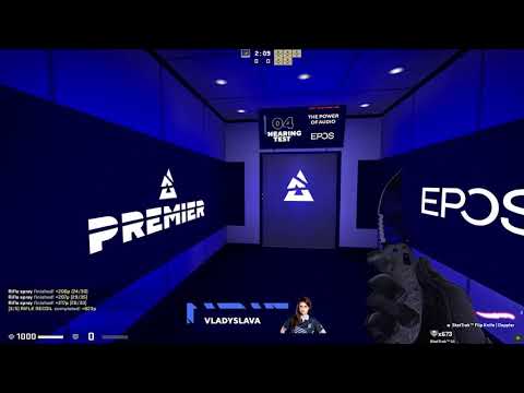 Vladyslava_Z against PRO Players at BLAST Performance map @BLASTPremier