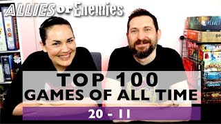 Top 100 Board Games of All Time: 20 - 11