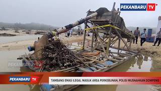 Tambang Emas Ilegal Masuk Area Perkebunan, Polisi Musnahkan Dompeng