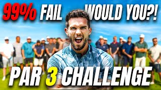 The funniest video I’ve ever done!! Par 3 Challenge with 30 golfers!!! What would you do??