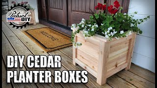 How To Build DIY Cedar Planter Boxes
