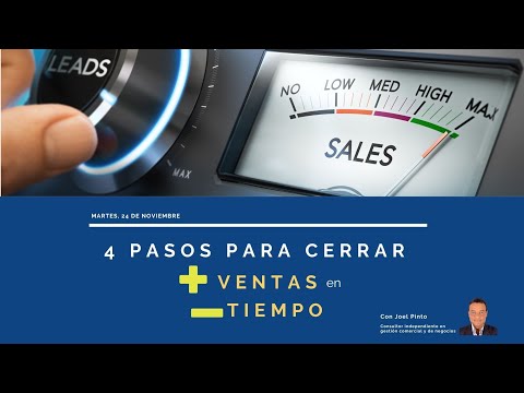 Webinar 4 pasos para vender más en menos tiempo