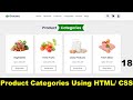 How to create a Responsive Product Category Page using HTML/ CSS | Ecommerce Product Card Using HTML