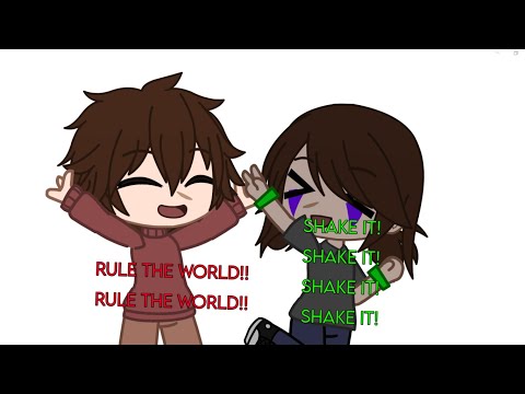 RULE THE WORLD X SHAKE IT ❗❗ || Garrett Schmidt and Charlie Emily ||  FNaF AU || game x movie au