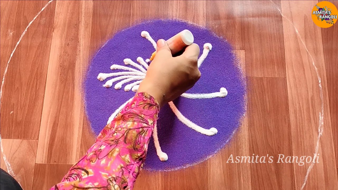 attractive new year sanskar bharti rangoli 2021 by asmitas