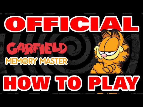 Official How to Play Garfield Memory Master Card Game