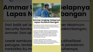 Ammar Zoni Ungkap Gelapnya Lapas Nusakambangan Lewat Telepon: Seperti Berada di Kandang Harimau