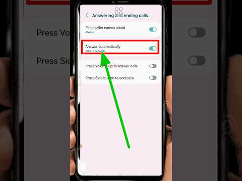 How to Enable Automatic call Answer in Samsung #shorts