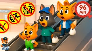 Ten Cuidado en las Escaleras Mecánicas | Aventura en el Centro Comercial | Sheriff Copper