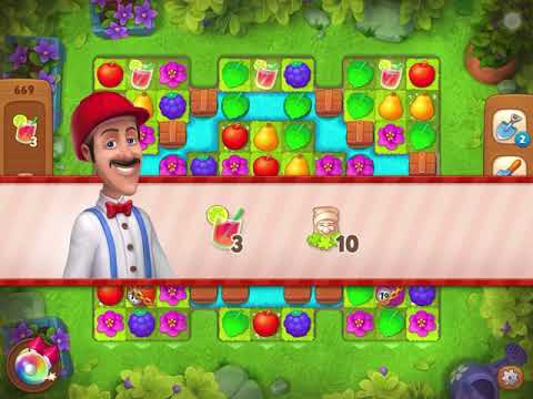 Gardenscapes Level 669 Hard