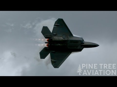 F-22 Raptor Mini Demo and Heritage Flight - EAA AirVenture 2024
