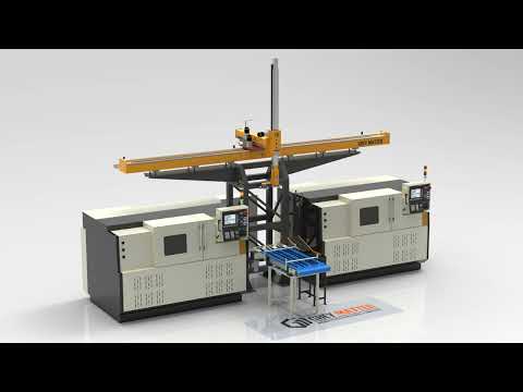 New 4 - Axis Cartesian Gantry Robot / CNC machine automation gantry loader  #automation #cnc