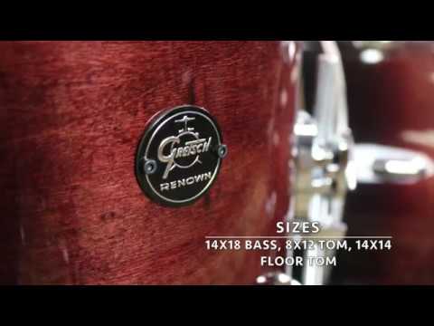 Columbus Percussion Kit Demo: Gretsch Renown Maple Cherry Burst