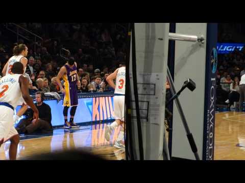 2-1-15 Jeremy Lin enters game, Knicks vs Lakers