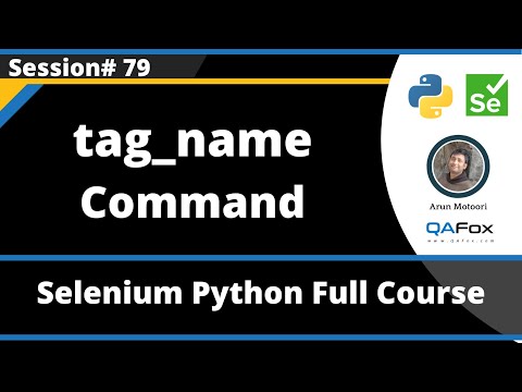Tag_name Command In Selenium Python Session 79