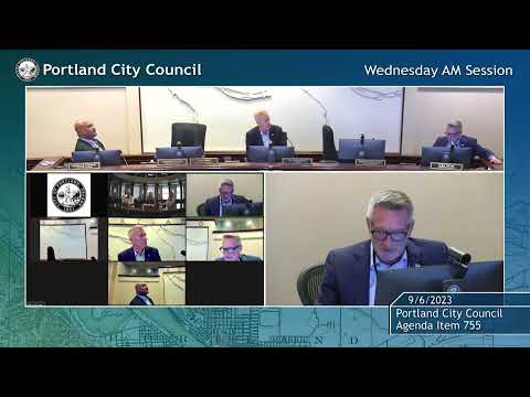 Portland City Council Meeting AM Session 09/6/23