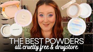 THE BEST SETTING POWDERS FOR DRY SKIN! Top Loose & Pressed Finishing Powder Cruelty Free & Drugstore