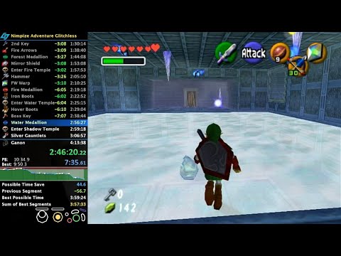 Nimpize Adventure (OoT romhack) Glitchless Speedrun in 4:03:27