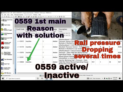 0559 & 0241 Active/Inactive pickup dropping several times  rail pressure dropping problem solved.