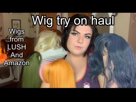 Wig try on haul| lush and Amazon wigs|