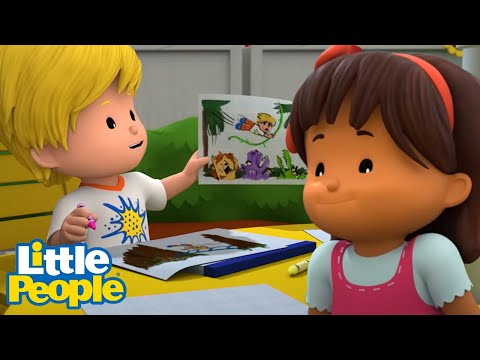 Fisher Price Little People | Crafting Time! | New Episodes | Kids Movie - Kids TV Series, Kingdom Kids Zone - Little People - Fisher Price