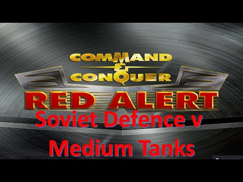 Command and Conquer Red Alert Remastered FFA (Soviet Defence v Medium Tank Assault)