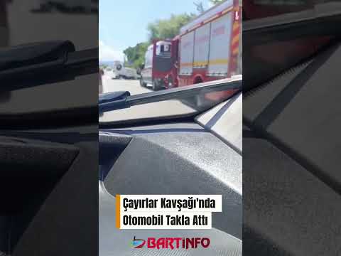 Takla Atan Otomobilden Hafif Yaralı Çıktı