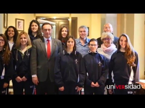 22.04.2016 #uniVERsidad. La UCO felicita a su equipo de baloncesto femenino