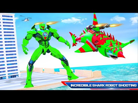 Shark Robot Car Transform Game