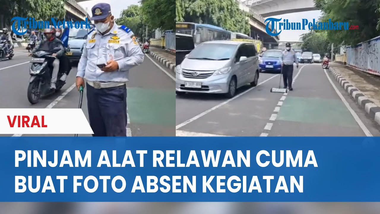 DUH Kelakuan Petugas Dishub Viral, Diduga Pinjam Alat Relawan Ranjau Paku hanya untuk Foto