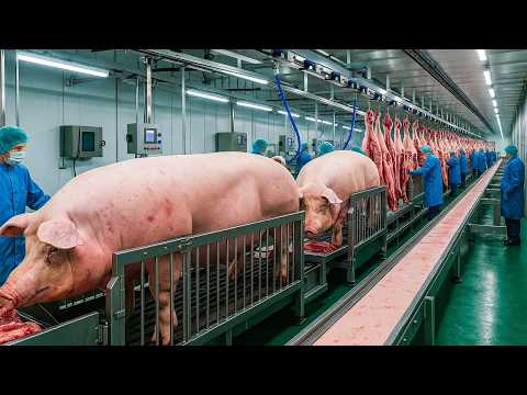 Ultra-modern pig slaughterhouse in China 🐖 Discover the factory of the future 2026