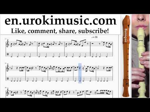 How to Play Recorder (B.) Clean Bandit - Rockabye ft Sean Paul Anne-Marie Tabs Part#2 um-i352