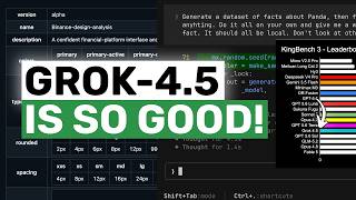 Grok 4.5 benchmark scores across 7 real-world coding and reasoning tests