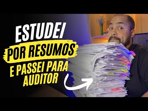 ESTUDEI SÓ POR RESUMOS E PASSEI PRA AUDITOR - Concursos Públicos