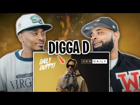 AMERICANREACTS TO -Digga D - Daily Duppy | GRM Daily