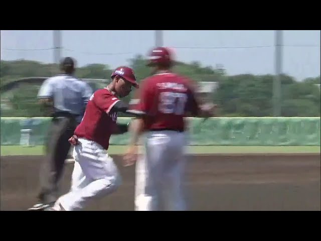 【ファーム】イーグルス・フェルナンド センターの頭上を越えるソロホームランで先制!! 2018/7/20 L-E(ファーム)