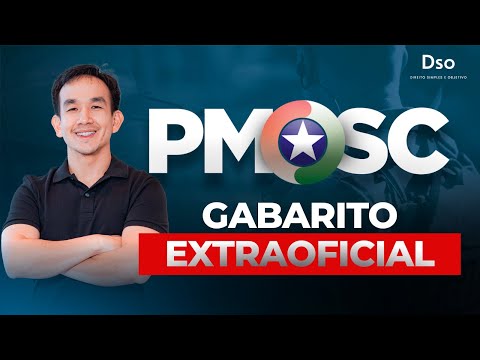 Gabarito Extraoficial PM SC - Com Direito Simples e Objetivo