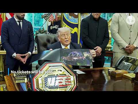 See White House South Lawn arena construction for UFC Freedom 250 MMA event Donald Trump will host