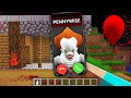 DON'T BE FRIENDS WITH PENNYWISE AT 3:00 AM in MINECRAFT how to summon giant PENNYWISE
