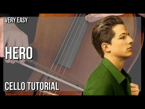 SUPER EASY: How to play Hero  by Charlie Puth on Cello (Tutorial)