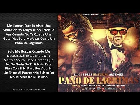 Tu Paño De Lagrimas - Lui-G 21 Plus Ft. Arcangel (Video Letra) Reggaetn 2014